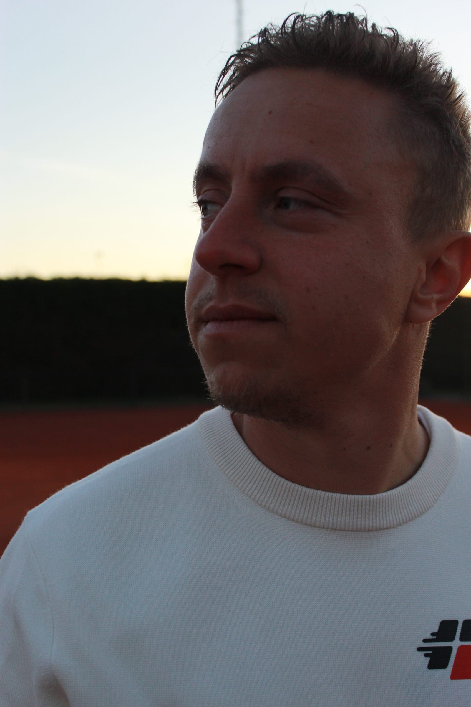 Gijs Feij op de tennisbaan